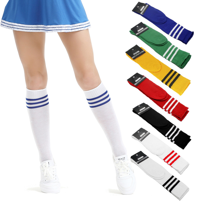Casual Socks, Sports Socks, Football Cheerleading Socks, Adult Striped Football Socks, Women's Socks