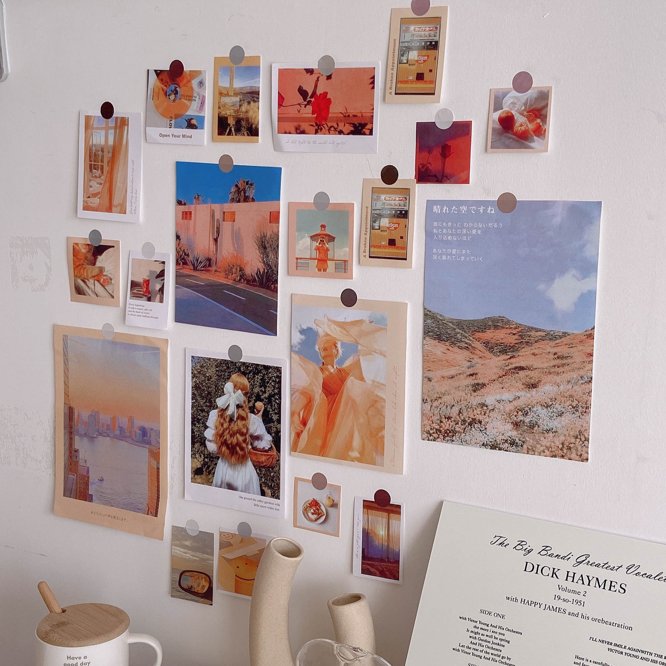 ins net red wall sticker teen bedroom wall decoration items wall stickup small room renovation cards photo wall