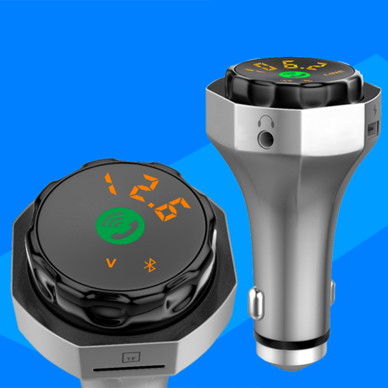 AP06 metal car cigarette lighter power Bluetooth receiver hands-free call FM launch vehicle MP3 player 