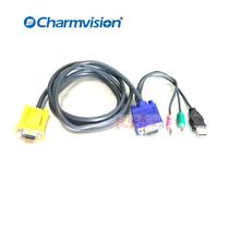 Chuangwei KVM switcher Cable 1 8 m 3 m 5 m KVM triple parallel KVMA connecting line LUVMA-V1