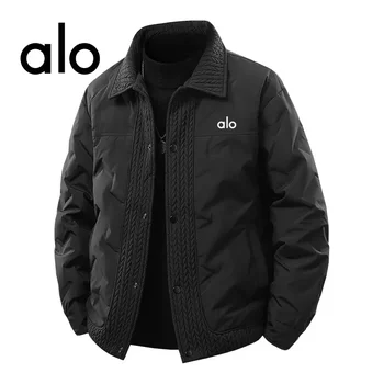 Aio lapel men's down jacket 2025 new warm jacket men's threaded three-proof pressure glue casual men's winter wear