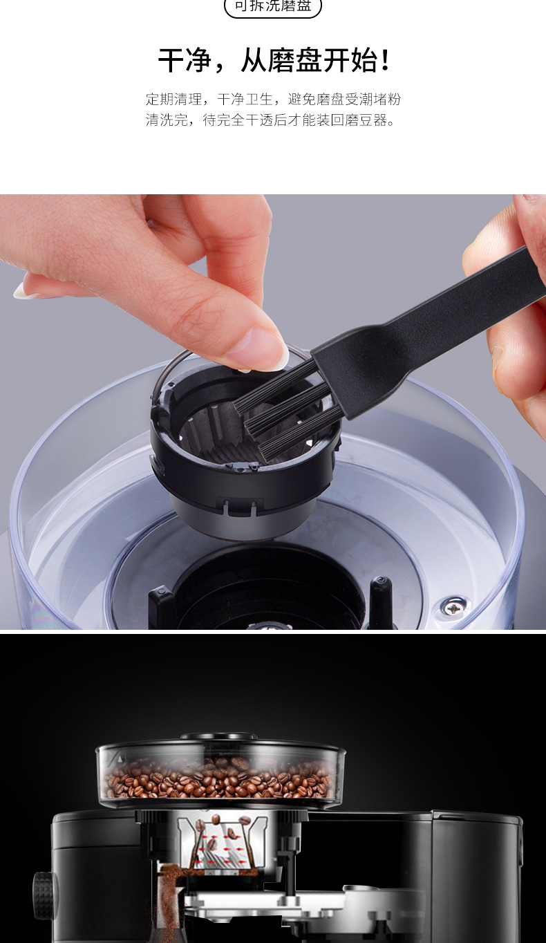 Máy pha cà phê Mo Fei MR1102 Mofei của Anh hoàn toàn tự động xay hạt cà phê mới nấu của Mỹ - Máy pha cà phê máy pha cà phê văn phòng