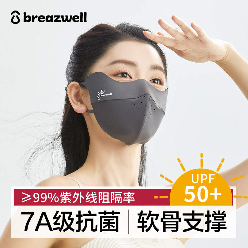 防晒口罩女防紫外线透气护眼角立体开车遮阳面罩全脸女款2025新款