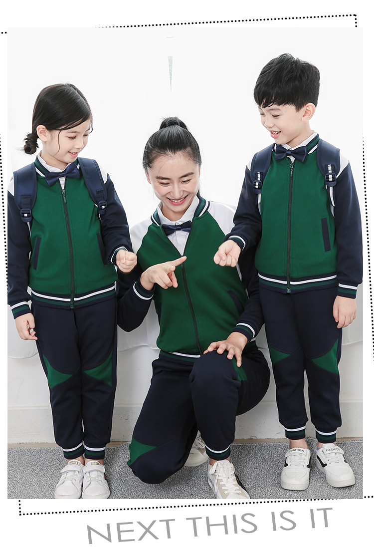 Dịch vụ làm vườn mẫu giáo Mùa xuân và mùa thu 2018 Bông mới Giáo viên Thể thao Trường tiểu học Đồng phục Trẻ em Dịch vụ lớp học Tùy chỉnh bộ đồng phục cho trẻ mầm non