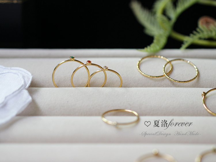 CHIA SẺ Charlotte thiết kế 14k nhẫn kim cương zircon mạ vàng sang trọng tối giản cô gái trong gió lạnh nữ nhẫn vàng trắng nam