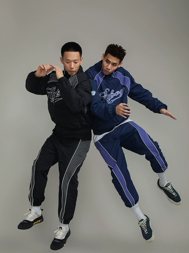 Ретро куртка, дорожный спортивный костюм, весенние штаны, в американском стиле