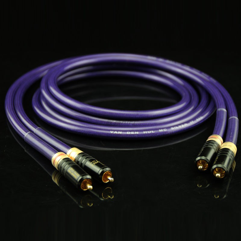 Holland VDH van den Hao silver-plated audiophile-grade signal line RCA double lotus audio line audiophile-grade coaxial line