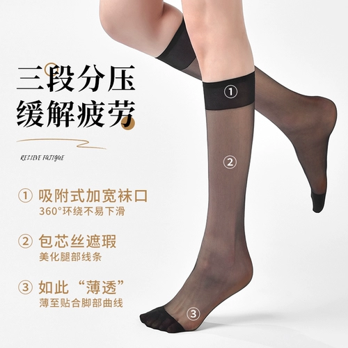 [Crystal Beautiful Nocks] Летние женские носки теленка, тонкие салоны, анти -скользящие запасы, беспроводные носки с анти -дыханием, удобные носки, удобные