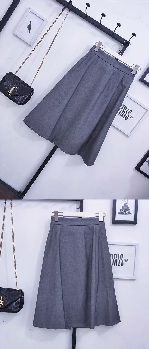 Bunny vip shop 19 mùa hè phong cách mới khiến bạn khác biệt eo cao xẻ mỏng phù hợp với váy - Váy chân váy nữ