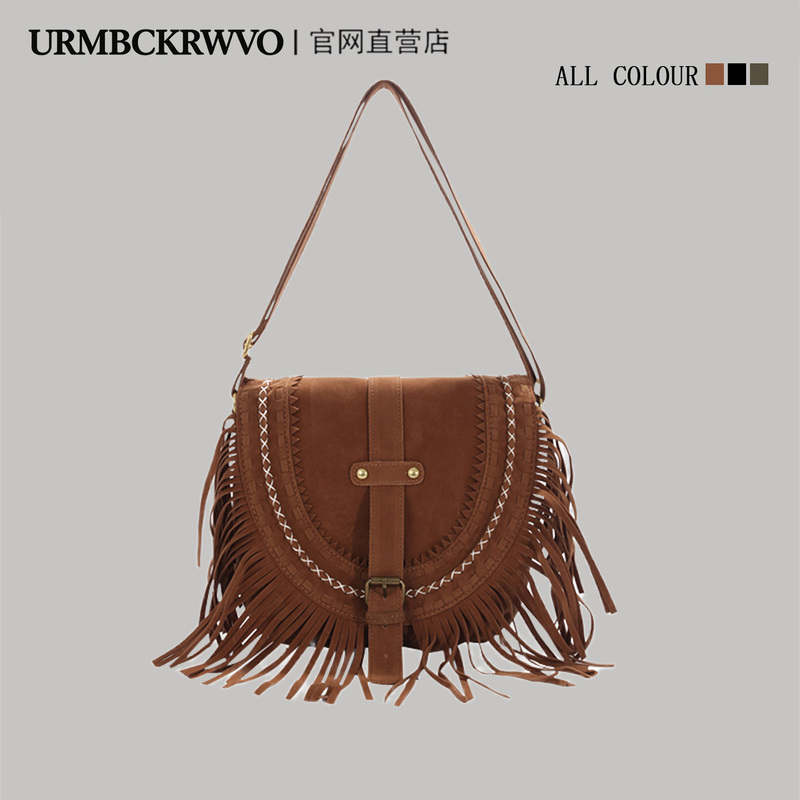 Urbmck Tassel Bag for Women 2026 New Retro Western Cowboy Ethnic Style Bohemian Crossbody Bag Trendy Urbmck Tassel Bag for Women 2026 New Retro Western Cowboy Ethnic Style Bohemian Crossbody Bag Trendy