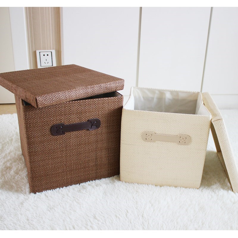 Square folding wardrobe container box drawer type large cloth collection box packaging box