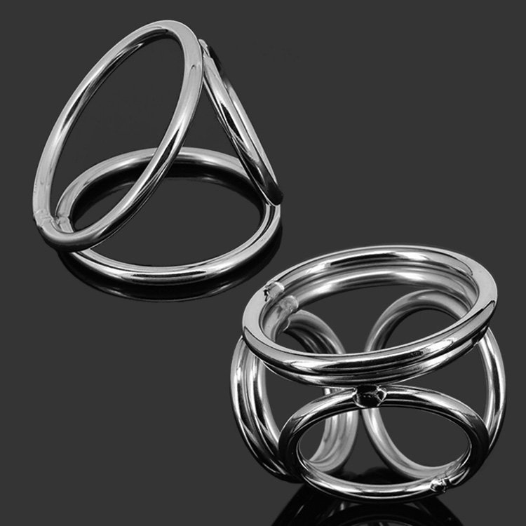 Sex Toy Passion Metal Rooster Penis Lock Fine Ring Scrotum Negative Weight SM Male Sensation Female Orgasm Couple Tortoise Head Sleeve