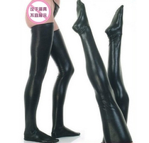 Interest Lingerie Leather Leather Leather Pants Long Silo Socks Game Uniform Performance Serve Stage Suit Black Sm Black Painted Leather Pants Socks