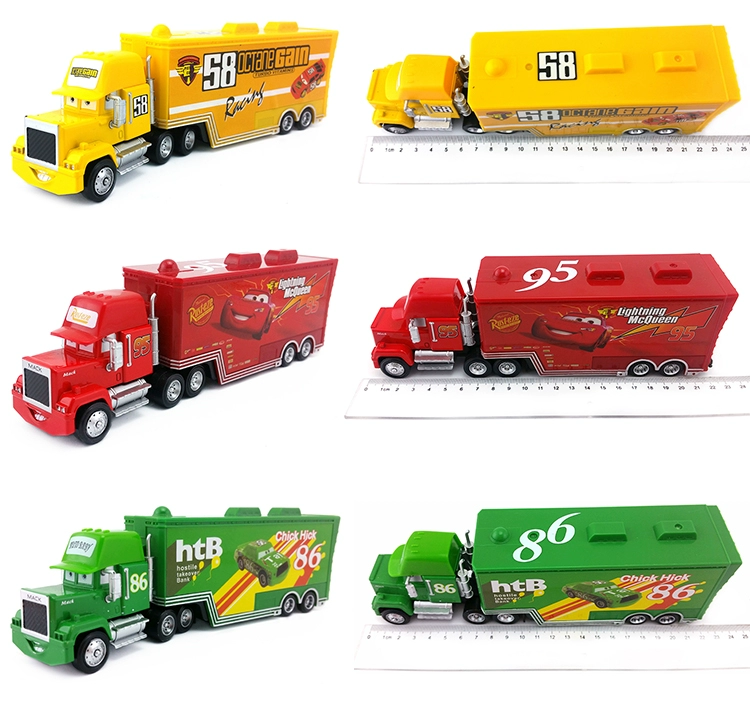 Trẻ em đua xe huy động đồ chơi mô hình xe container Daquan 101 đường bạo chúa xe vua McQueen container MACK - Chế độ tĩnh