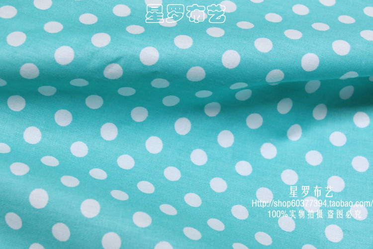 纯棉面料水玉点点圆点斜纹印花布料学生宿舍被套床单枕套全棉布料详情20