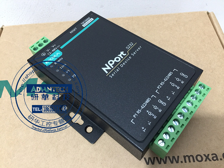 MOXA NPort 5232 Nport 5232I 2-port RS422 485 serial device networking server