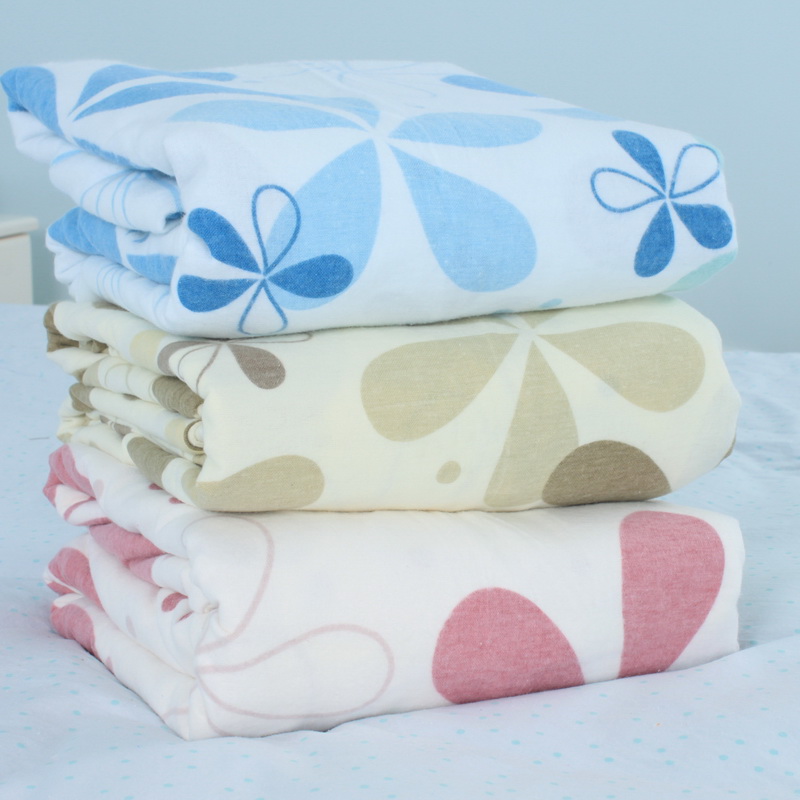 Export to Japan bedding cotton flannel single student warm quilt cover Single piece cotton brushed sheets 150cm