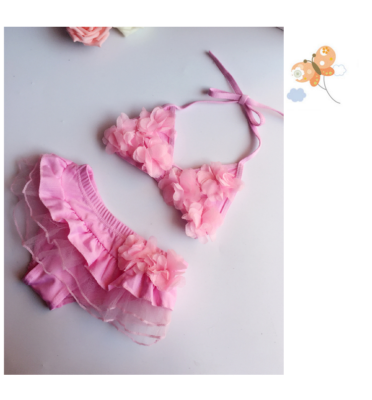 Trẻ em Hàn Quốc mùa xuân nóng bỏng trẻ sơ sinh kích thước nhỏ váy bikini cô gái váy chia áo tắm dễ thương đồ bơi mẹ và bé