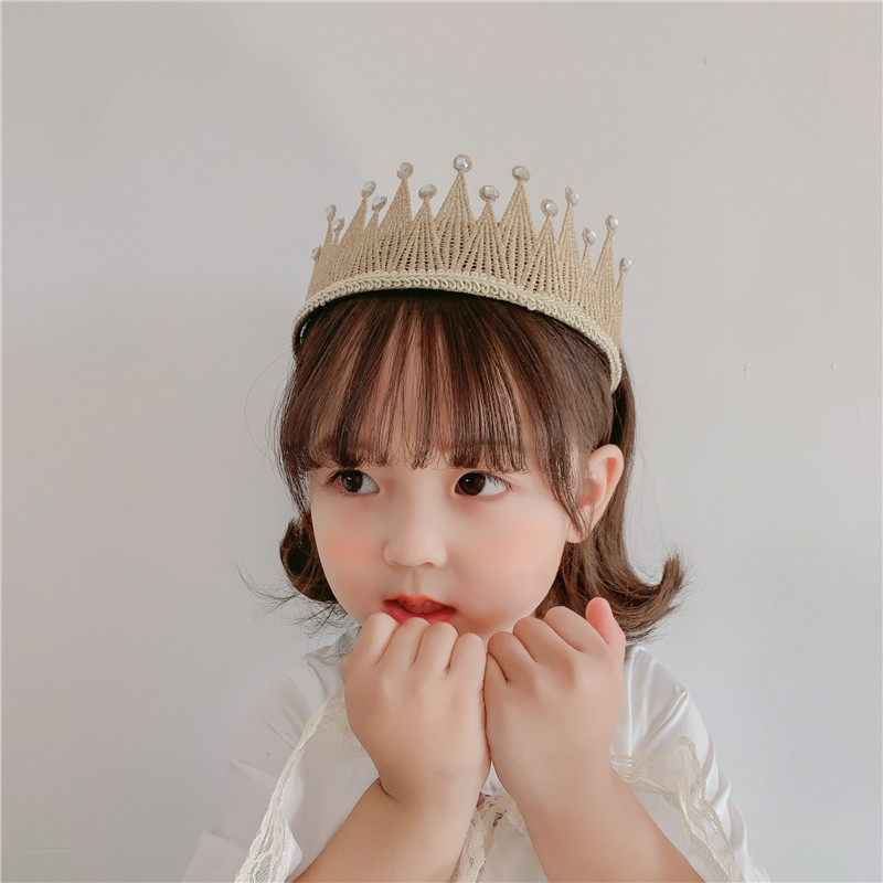 Birthday Party Hairpin Hairpin Women Drill Children Online Red 2021 New Crown Hair Ornaments High-end Public Main Wind