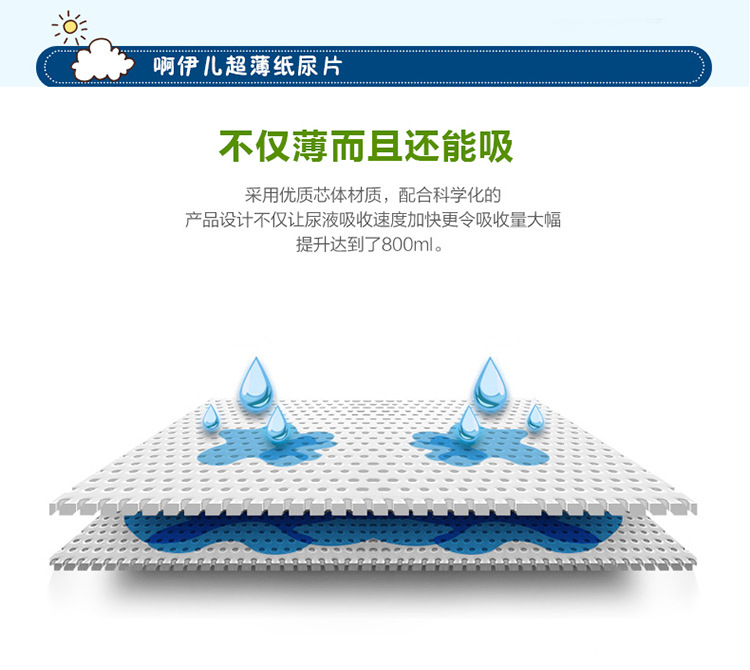 伊 dia Tã giấy siêu mỏng trong suốt XL L M50 dành cho nam và nữ em bé trẻ sơ sinh không tã tã quần kéo bỉm