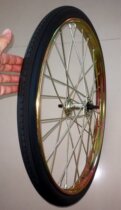 20 inch 24 inch tricycle free pneumatic solid tire rear wheel with movable or fixed wheel set 20 24X1 75