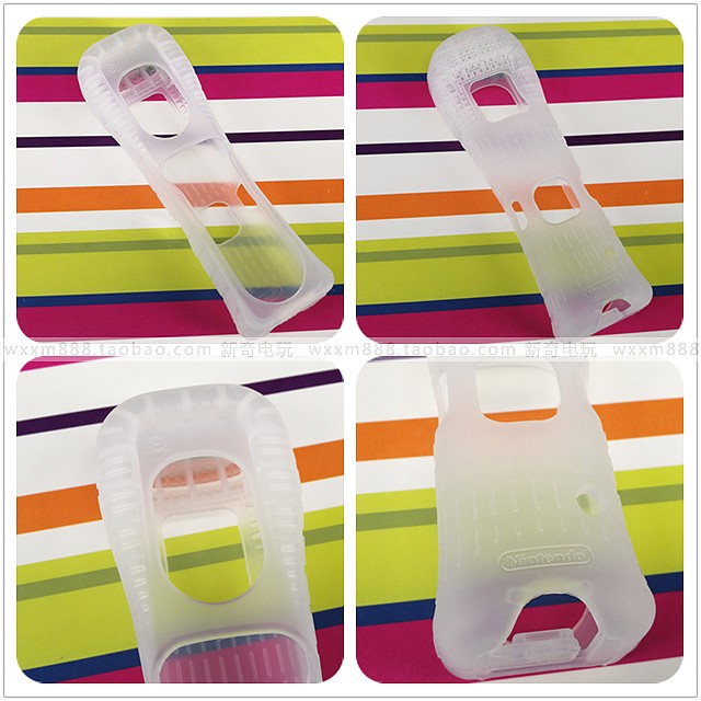 Brand new Nintendo wii original rubber sleeve right handle straight handle white black red