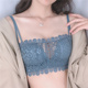 Sexy ren ringless đồ lót thiết lập phụ nữ trẻ Bra ngực nhỏ để quây quần bên nhau để ngăn chặn ánh sáng đi bộ lau áo ngực.