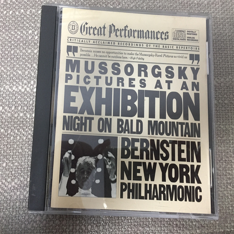 2g99 European Version of Cbs Stereo Musorgsky Exhibition of Paintings: Night on the Mountain, Conducted by Bernstein
