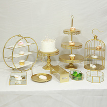 European dessert table ornaments display rack dessert dish cold meal tea rest table cake shelf afternoon tea snack shelf