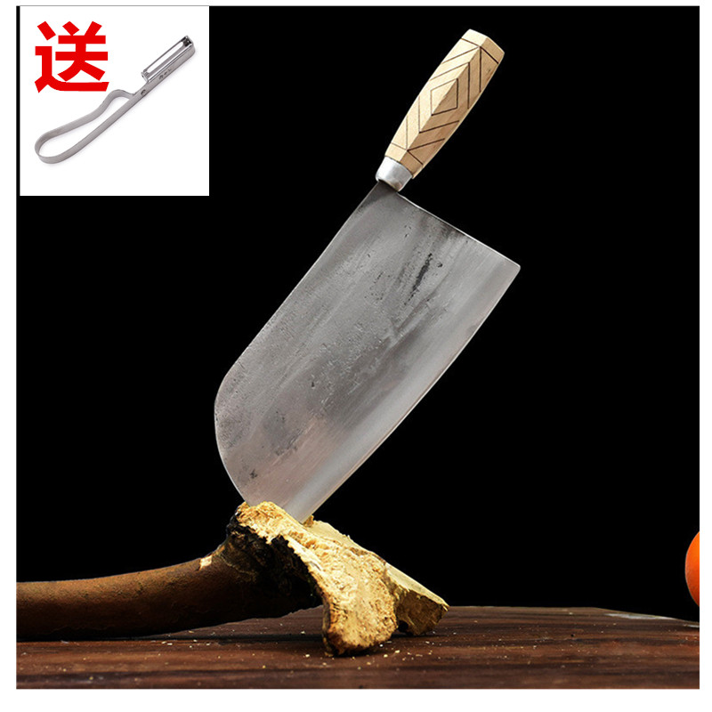Old kitchen knife clip steel knife manganese steel forged and wrought iron knife Traditional home Slicing Knife Lady Knife Machete Knife Master Kitchen Knife