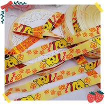 572 whole roll 50 yards cute bear bee embroidery webbing DIY hair decoration handmade material