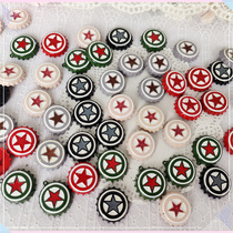more than 702 colour bottle cap pentagonal star alloy accessories for about 2 8 cm hair accessories handmade material
