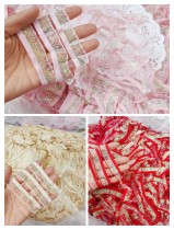 538 large bag 400 size original magic color wood ear yarn elastic lace DIY garment handmade material accessories