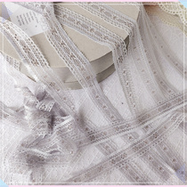 010 whole disc Outer sheet about 73-76 yards grey elastic lace lace Diy butterfly knot doll clothes material accessories