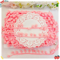 1073 whole version for about 50 yards out single to pink wool ball lace handmade material