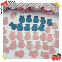 695 whole pack of about 80 knitted small fish cloth stickers diy clothing curtains sheets hole patches