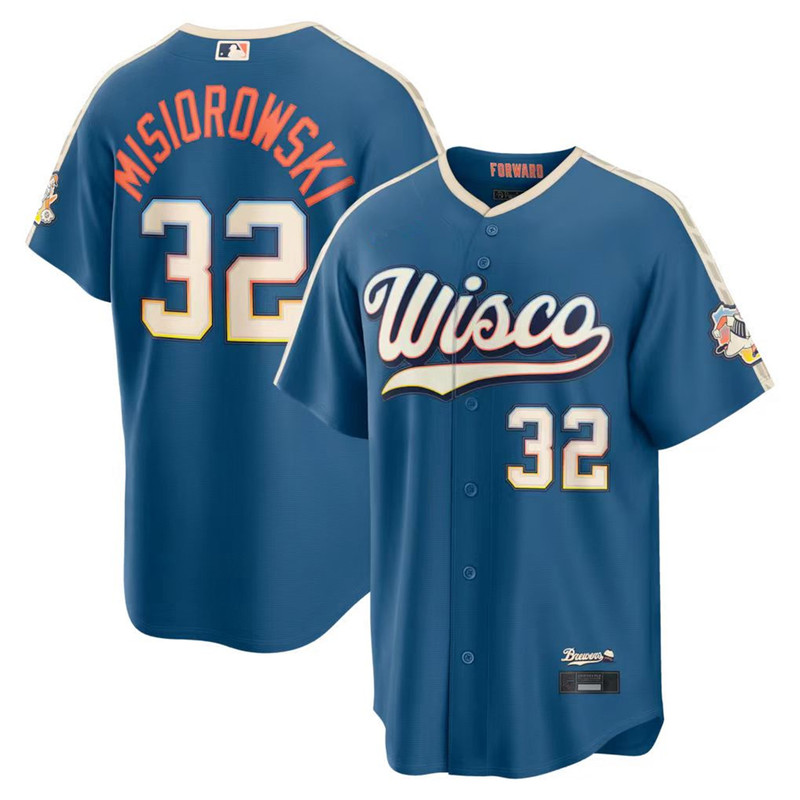 Milwaukee Brewers 32 #   Misiorowski Baseball Uniform Jersey
