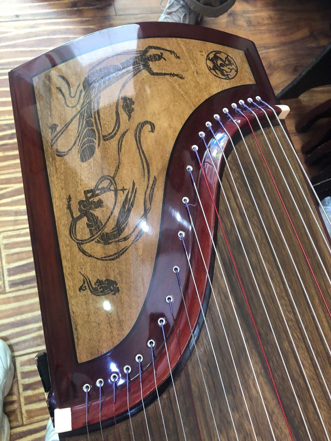 National music No. 1 Xi'an Dongrhyming Guzheng 106A Longfeng's Auspicious High-quality Soundcolor Collection Class Traditional Chinese Zither Craft