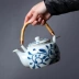 Zephyr Mùa Trải qua màu sắc Bộ thoát trà Bộ ấm trà Kung Fu Ấm trà Teacup Bộ ấm trà sáng tạo - Trà sứ