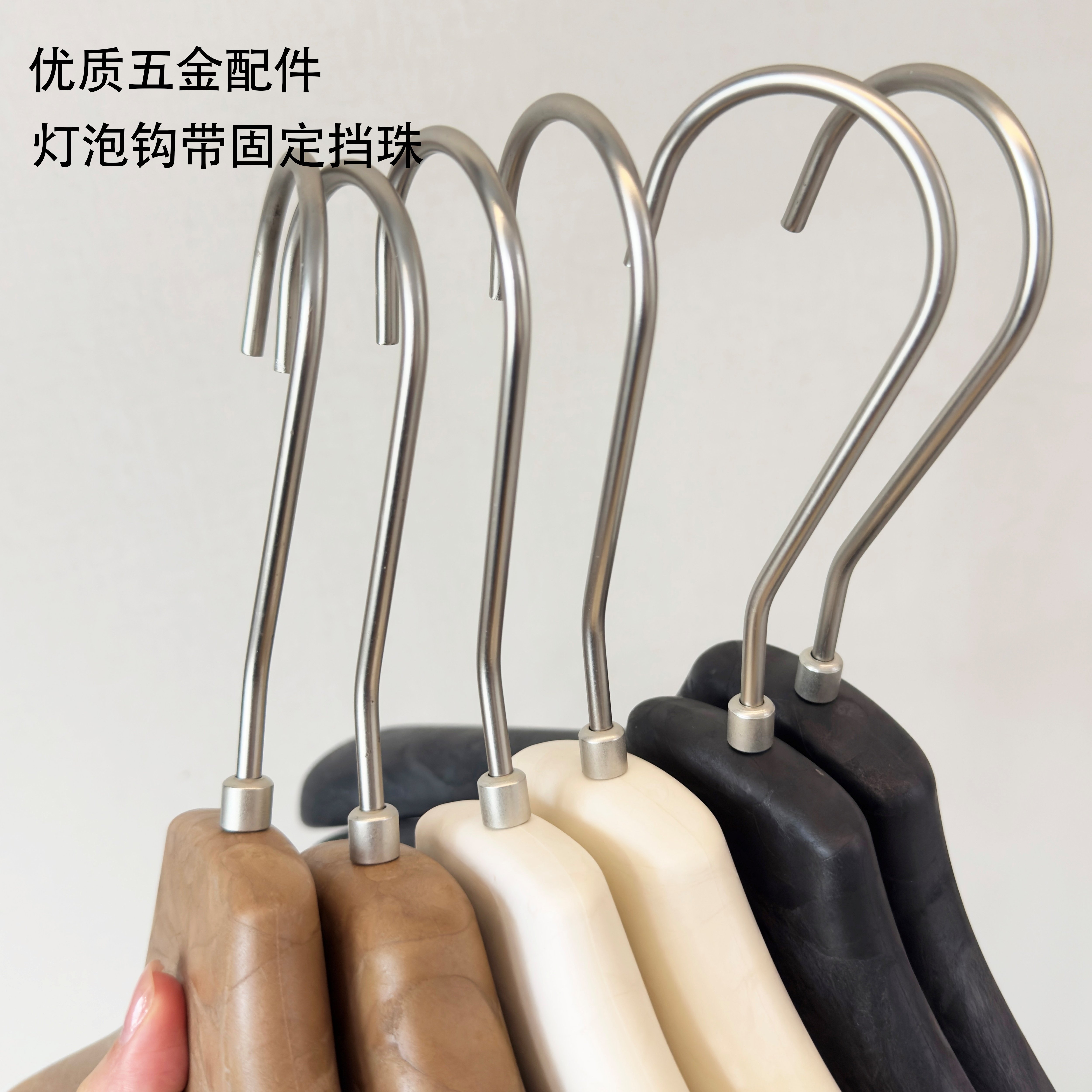 树脂衣架加大加宽防滑衣架无痕裤夹加厚西装婚纱礼服套装衣架＋LOGO详情6