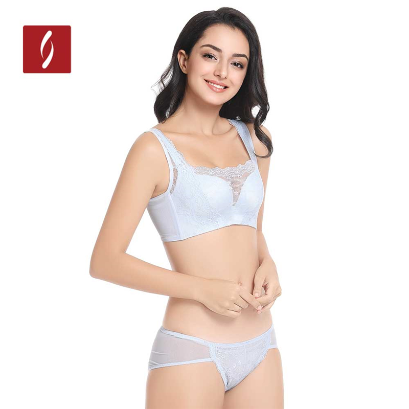 Womens tim chính hãng Shang Jia áo ngực áo kiểu đồ lót không có vòng thép Điều chỉnh thu thập B cup 2.319.006.