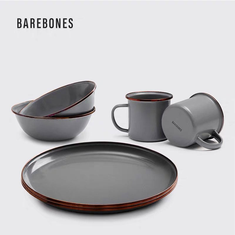 BAUREBONES North State cutlery sets European style minimun Phnom Penh Western dining tray Bowl Cup Combined Outdoor Picnic Bowl
