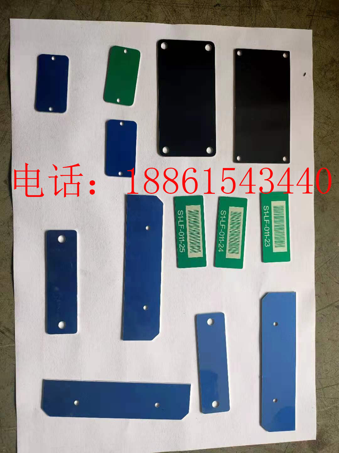 Blank color anodized aluminum plate monopoly laser marking special black titanium stainless steel plate laser custom signage