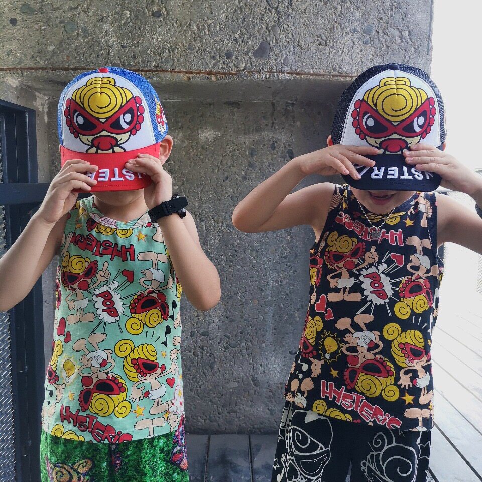 2022 Summer new children's clothing day tearbots male and female children sleeveless vests fashion foreign children cartoon small vests