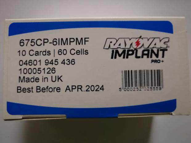 The Retway Cochlear Battery 675 Austria Australia - American cochlear universal