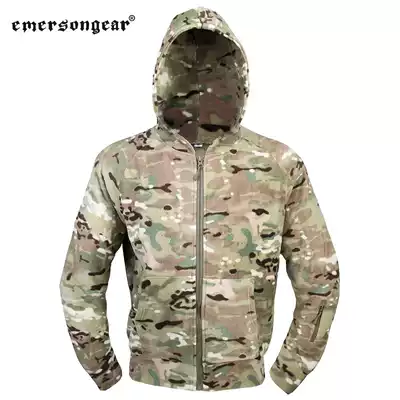EMERSON EMERSON men and women autumn winter warm coat camouflage fleece warm hoodie zip coat