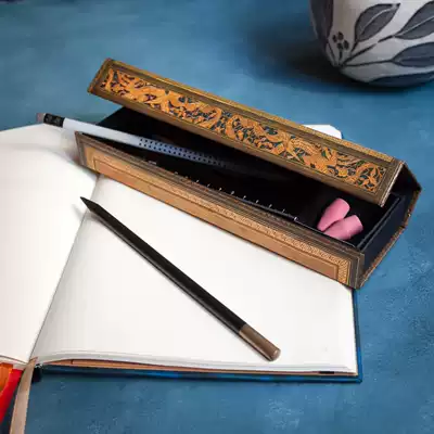 Paperblanks pen box pencil box Pencil box storage still life flowers