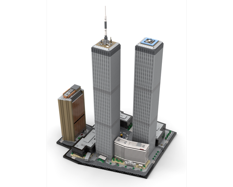 World Trade Center Building Block Set, 1:800 Scale, 7121 Pieces Assembled Building Block Toy World Trade Center Building Block Set, 1:800 Scale, 7121 Pieces Assembled Building Block Toy