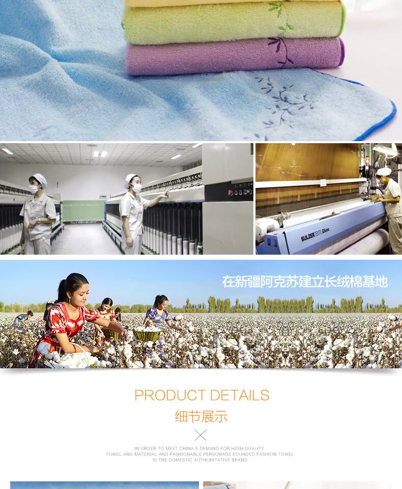 Jie Li Ya sợi tre mềm mại và thoải mái thêu ren thấm khăn mặt em bé khăn tắm khăn mặt - Khăn tắm / áo choàng tắm khăn tắm cho bé sơ sinh