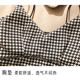 French chic and beautiful plaid camisole women's summer inner wear beautiful straps chest pad tube top top design sense to wear